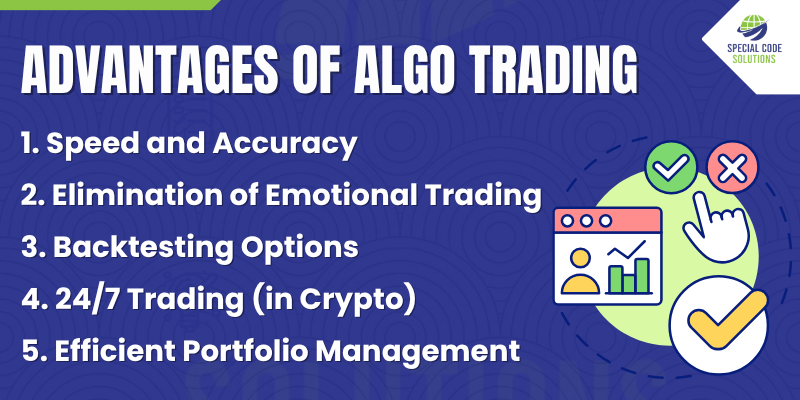 Speed and Accuracy Elimination of Emotional Trading Backtesting Options 24/7 Trading (in Crypto) Efficient Portfolio Management